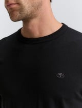 Tricou cu logo imprimat - Negru_9513497