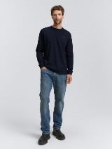 Tricou cu logo imprimat - Albastru_6510156