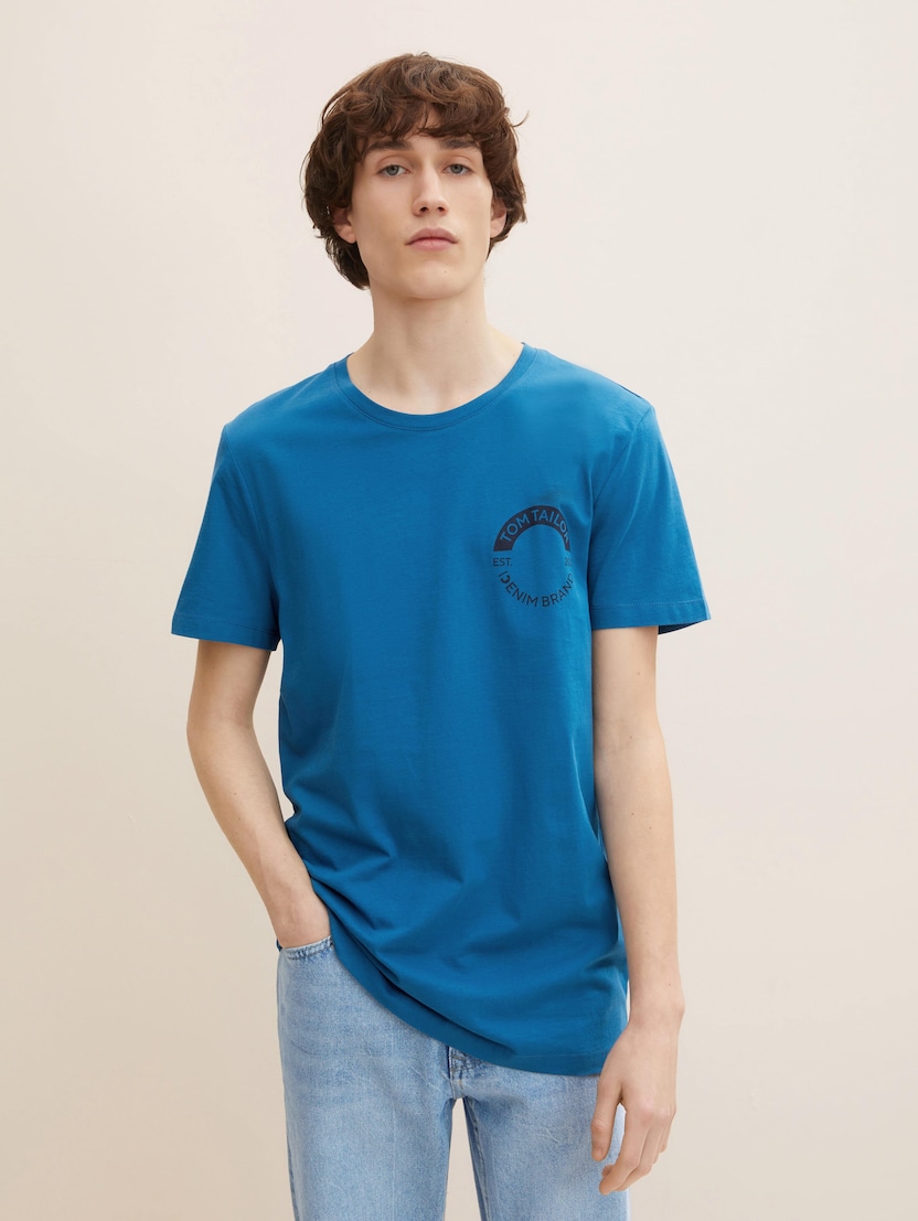 Majica s printom logotipa - Plava