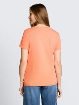 Tricou cu logo  mic - Portocaliu_1150090