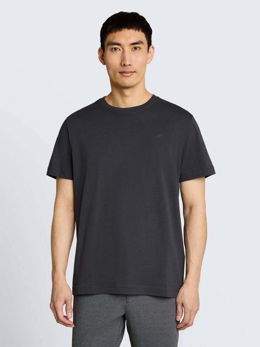 Tricou cu logo  mic - Gri_1245577