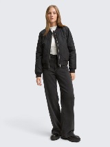 Majica rebraste strukture - Bela_4183813