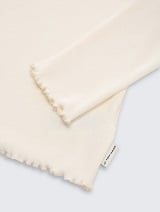 Majica rebraste strukture - Bela_7065906