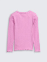 Majica rebraste strukture - Roze_5885595