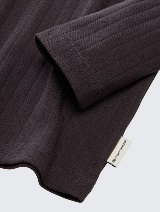 Tricou cu textură rib - Gri_2964072