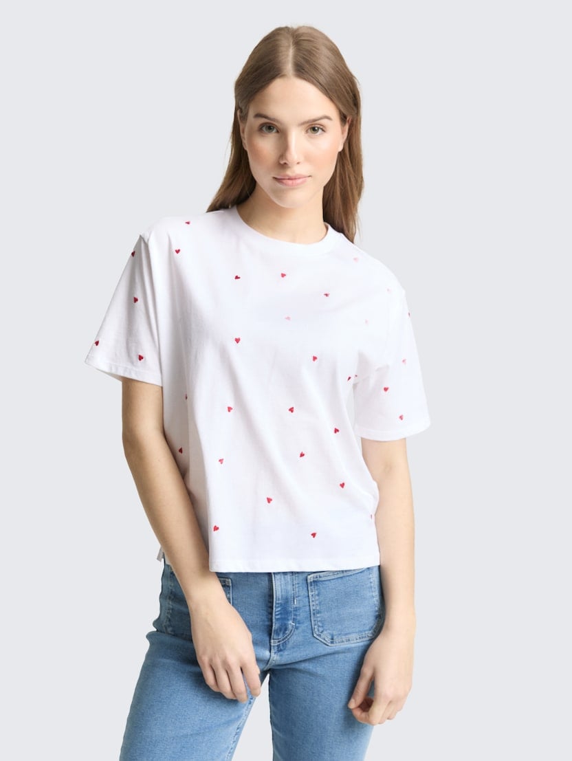 Tricou cu broderie - Model/Mai multe culori_2794519