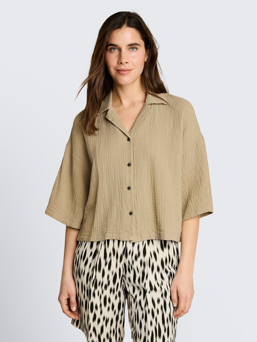 Naborana bluza - Zelena-1051082-11863-15