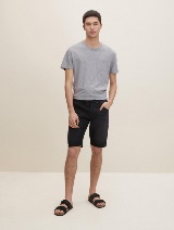 Klasične kratke traper hlače s vezicom - Crna_99724