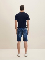 Klasične kratke traper hlače s vezicom - Plava_8626201