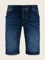 Običajne kratke hlače iz džinsa z vrvico - Modra_8626201