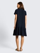 Haljina od muslin tkanine - Plava_5837924