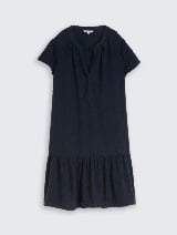 Haljina od muslin tkanine - Plava_5837924