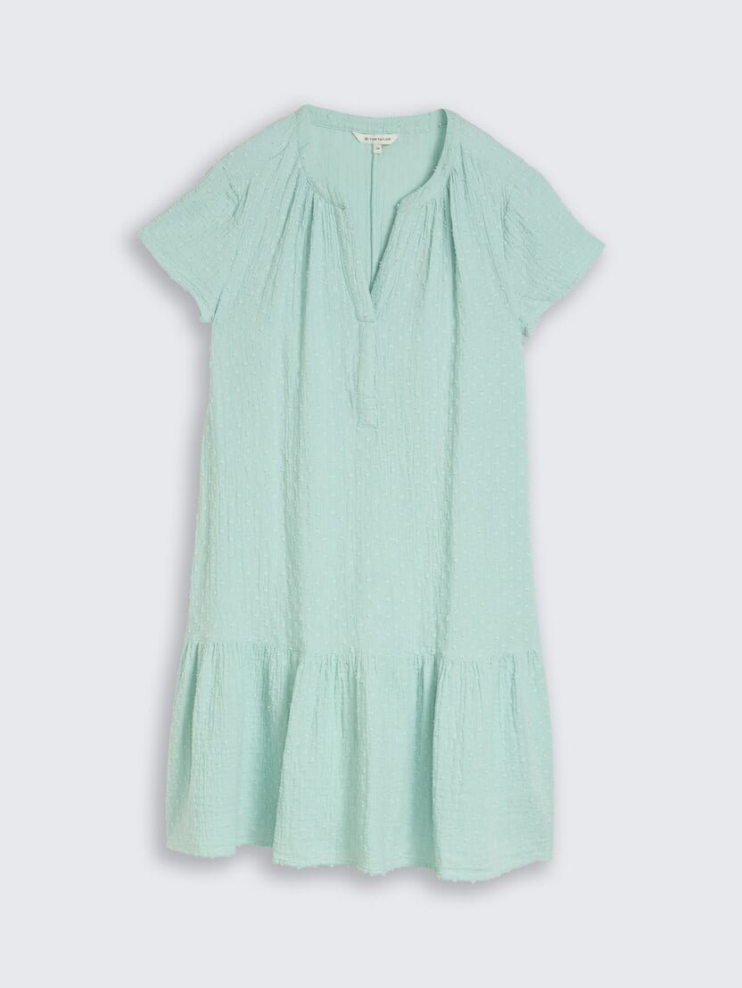 Haljina od muslin tkanine - Plava_7003906