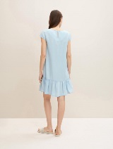 Traper haljina od tencel tkanine s volanima - Plava_8568642