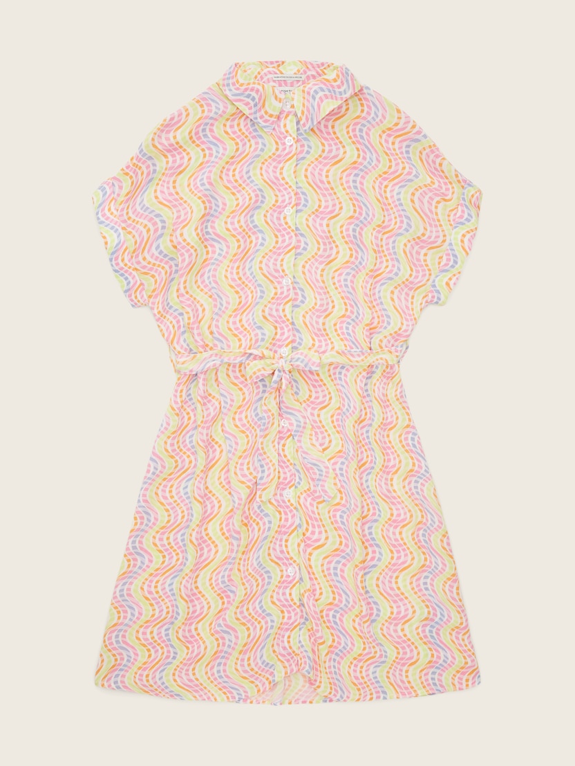 Obleka s potiskanim vzorcem po celotni površini - Vzorec-večbarvna-1036165-31692