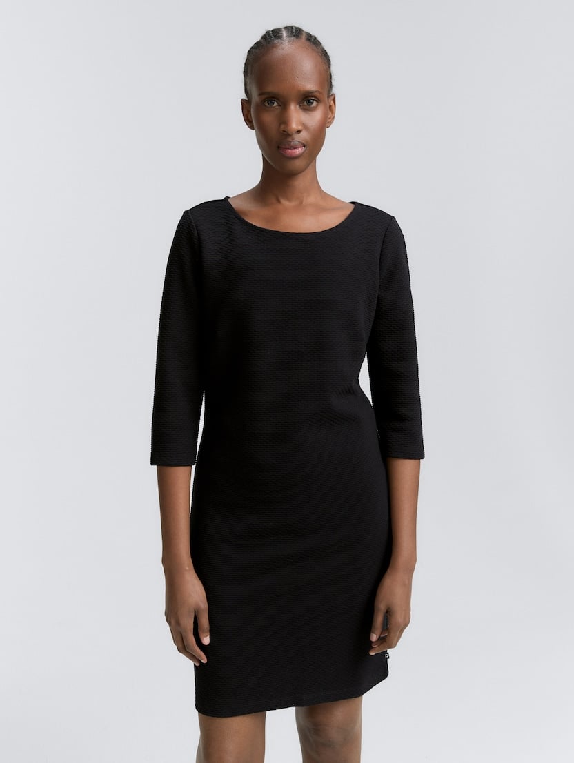 Strukirana haljina - Crna_1513242