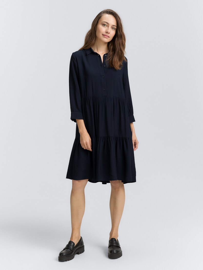 Haljina s volanima - Plava-1047650-11019-14