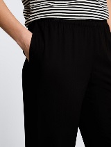 Pantaloni cu croială lejeră - Negru_1932515