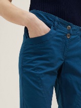 Pantaloni conici lejeri până la genunchi - Albastru_1555056