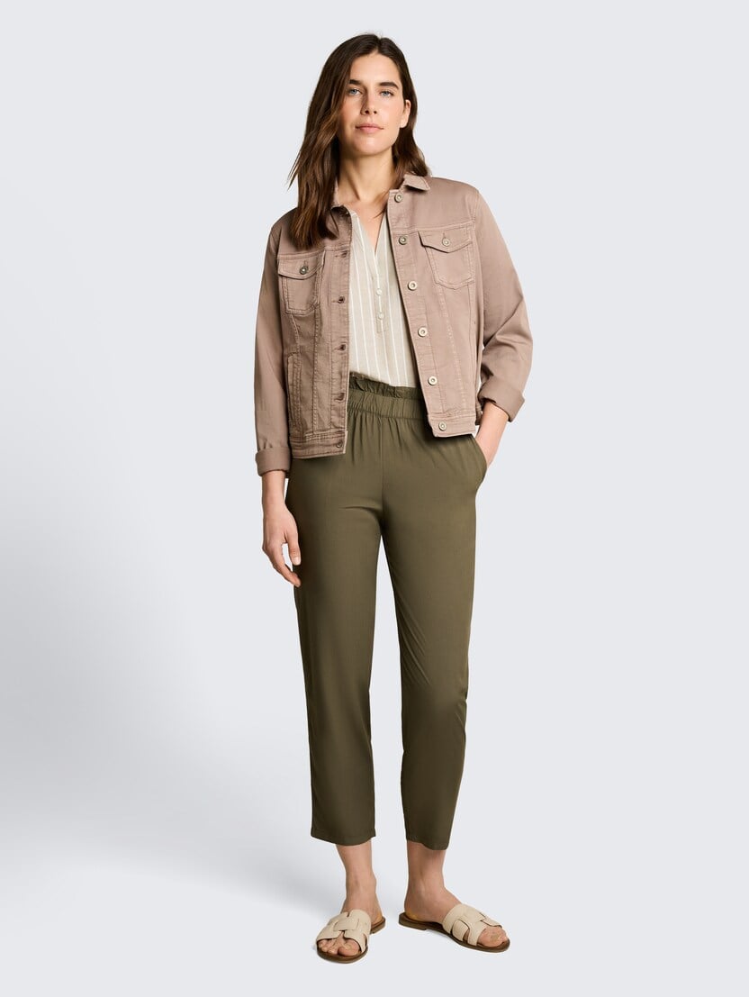  Pantaloni cu croială lejeră - Verde-1046504-10669-16