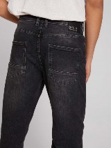 Široke traper hlače - Crna_9517751