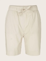 Ohlapne kratke hlače iz poplina - Bež_4025363