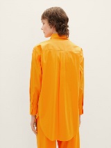 Oversized srajca z žepi - Oranžna_7332162