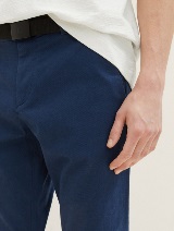 Pantaloni chino slim de călătorie - Albastru_3440060
