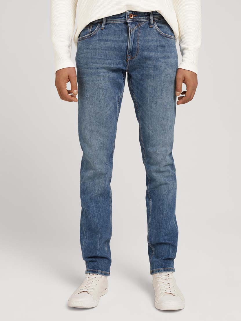  Uske trapper hlače Piers blago ispranog izgleda - Plava-1029322-10140-14