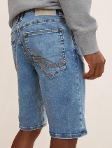 Klasične uske kratke traper hlače Josh sa zavrnutim nogavicama - Plava_6664348