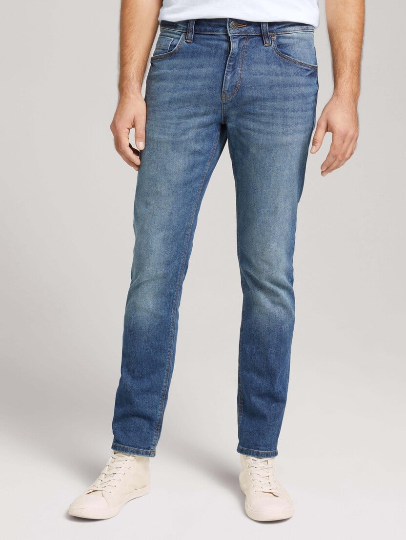  Ozke raztegljive kavbojke Josh z organskim bombažem - Modra-1029760-10281