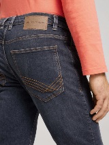 Klasične rastezljive traper hlače Josh uskog kroja od organskog pamuka - Siva_2767792