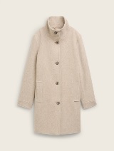 Kaput sa stojećom kragnom - Smeđa_3952820