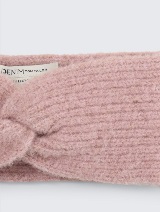 Pletena traka za glavu s čvorom - Ružičasta_9405488