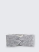 Pletena traka za glavu sa čvorom - Siva_1979742
