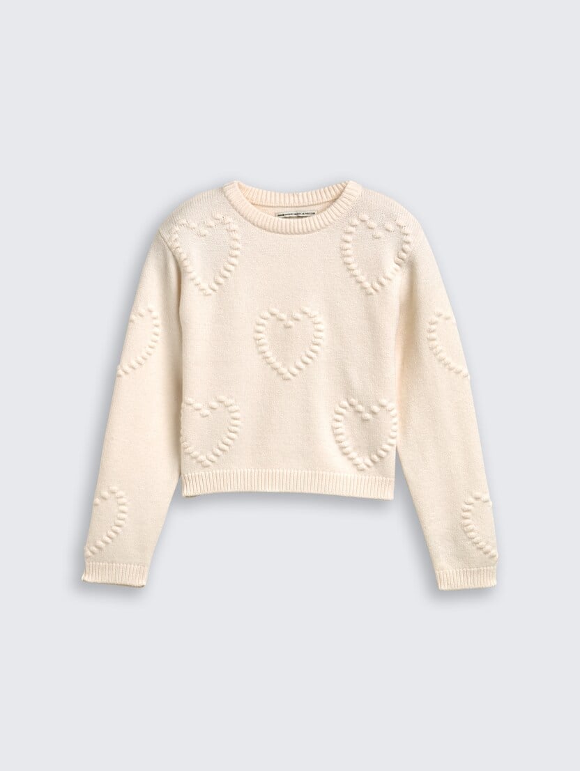 Pleteni pulover - Bela-1047462-10348-15