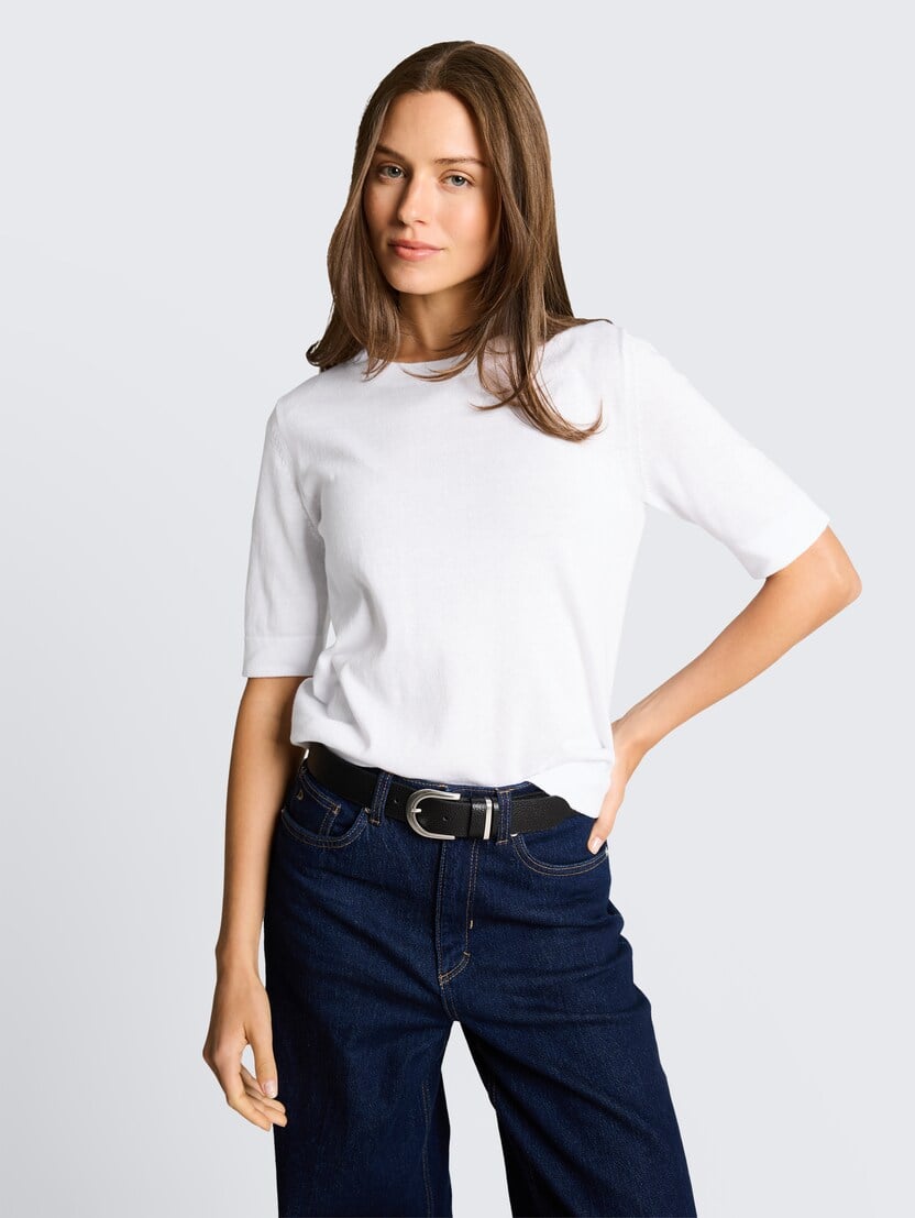 Pleteni džemper - Bela-1050787-20000-15