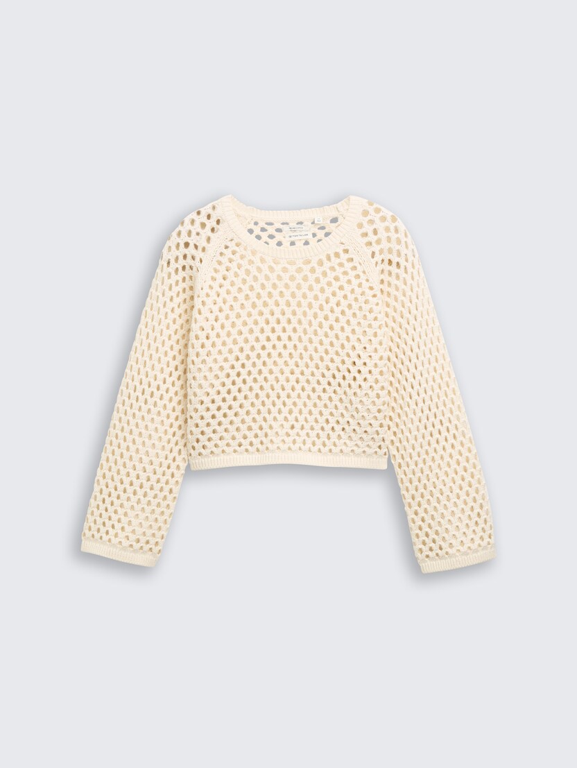 Pleteni pulover - Bijela_853186