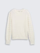 Pulover tricotat - Alb_9210027