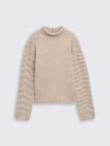 Pleteni pulover - Bež_5613083