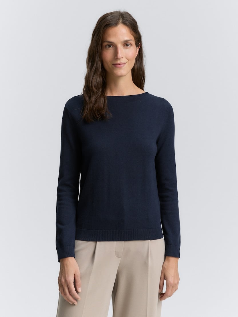 Pleteni pulover - Plava_2370276