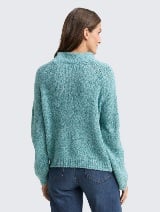 Pleteni džemper - Plava_427145