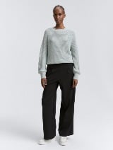 Pleteni pulover - Plava_6118223