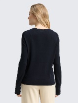 Pleteni pulover - Plava_6150688