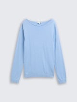 Pleteni pulover - Plava_9666304