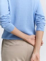 Pleteni pulover - Plava_9666304