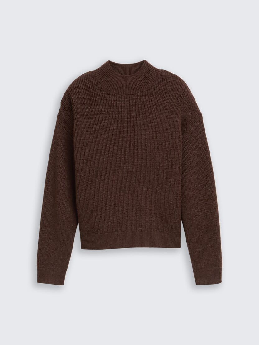 Pleteni pulover - Smeđa-1048821-38824-14