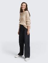 Pleteni pulover - Smeđa_9712808