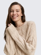 Pleteni pulover - Smeđa_9712808