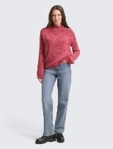 Pulover tricotat - Roz_7623572